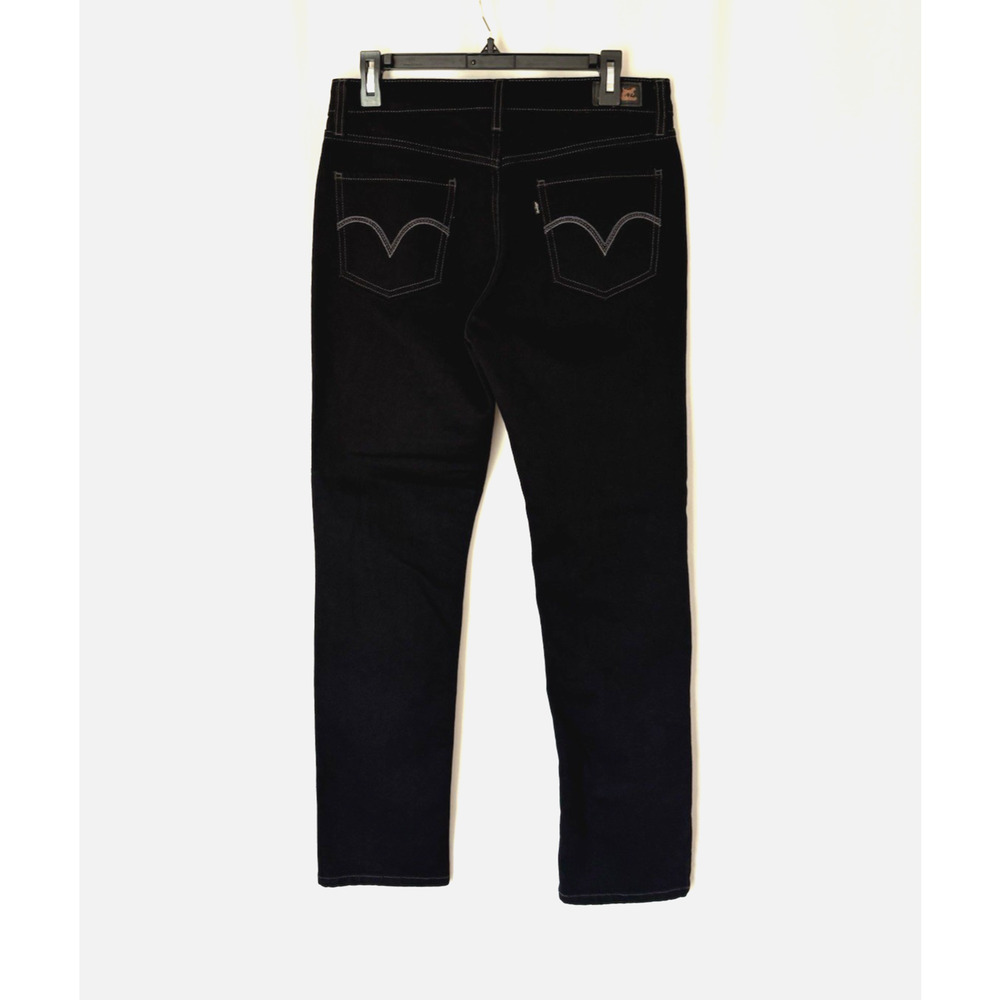 Levis Jeans 10 Womens Black Mid Rise Skinny Stretch